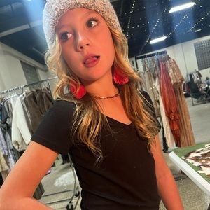 Leather handmade earrings